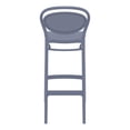 thumbnail image 2 of Compamia Marcel Contemporary Resin Indoor Outdoor Bar Stool Dark Gray, 2 of 5