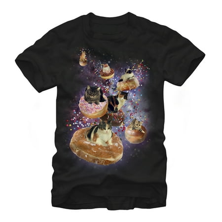 Men's Space Cat Doughnut Race T-Shirt