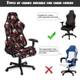 thumbnail image 6 of Uorisanigo Skull Gaming Chair Cover with Armrest Covers Scratch-Proof Computer Chair Cover Stretchable Rotating Chair Cover for Office Dormitory Decor, 6 of 8