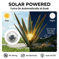 thumbnail image 3 of Lumiartisan Faux Metal Agave Plant 35cm/13.8" Solar Landscape Decor Yard Art, 3 of 8