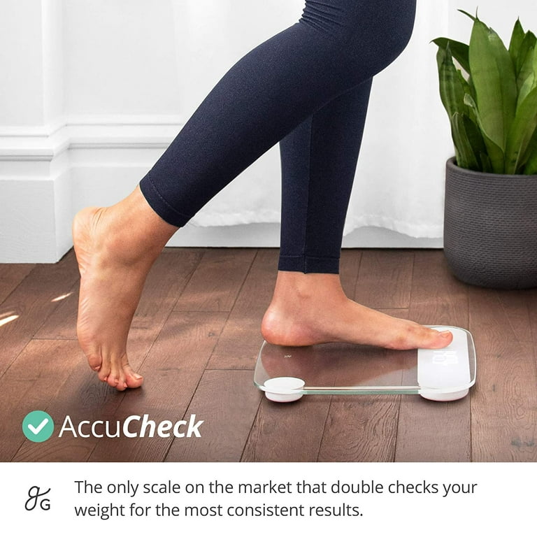 Accucheck Digital Body Weight Scale from Greater Goods, Patent Pending Technology (Clear)