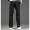 thumbnail image 4 of Leesechin Dress Pants for Men Business Loose Large Size Elastic Waist Cotton All-match Solid Color Clearance, 4 of 9