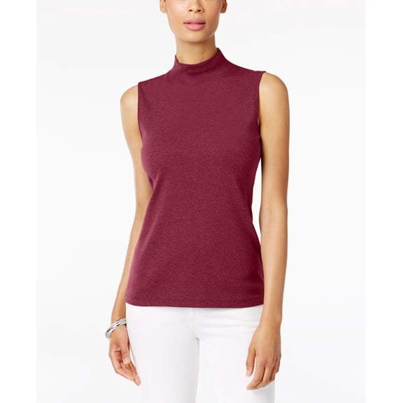 Karen Scott Mock Neck Tank Top Daring Dynasty XL
