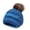 Blue-2, variant on CAICJ98 Toddler Infant Winter Skiing Hat for Baby Girl Boy Knitted Warm Skiing Caps Pompom Hat 6-12 Months,White