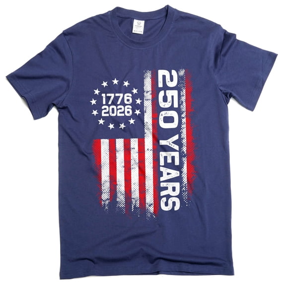 4th of July US 250 Years Birthday T-shirt Independence day Flag 1776-2026 Freedom Tee