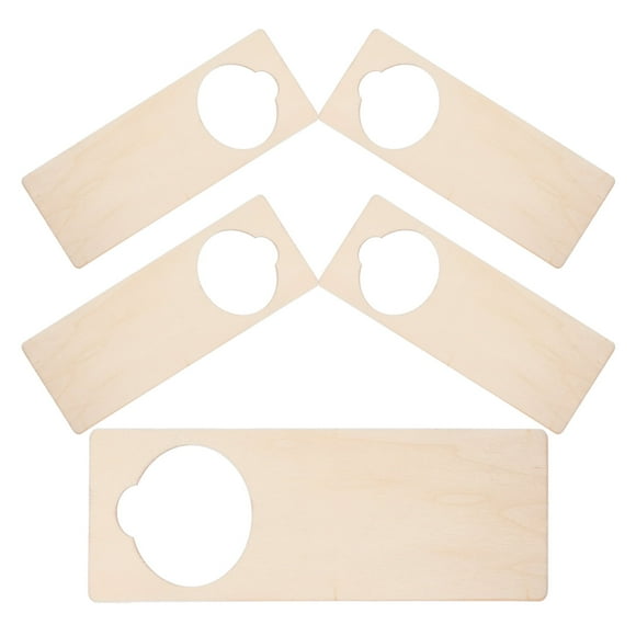 5pcs Blank Door Knob Hook Door Hanging Picture Unfinished Blank Door Hanging Sign Hotel Door Hanging Wooden Door Panel Blank for DIY Craft Project Home Decor 5pcs Blank Door Knob Hook Door Hanging Pi