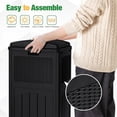thumbnail image 6 of 30 Gallon Trash Can, Resin Outdoor Garbage Can with Lid, Waterproof Hideaway Patio Waste Bins for Outside Use (2 Pack, Gray), 6 of 8