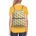 thumbnail image 4 of Naloa Cartoon Honey Pot Bee Sunflower Drawstring Backpack String Bag Cinch Water Resistant for Gym Shopping Sport Yoga, 4 of 6