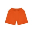 thumbnail image 3 of Venjoe Kids Boys Girls Solid Color Sports Shorts Running Basketball Training Underwear Gym Fitness Orange S, 3 of 5