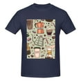 thumbnail image 4 of Bingfone Coffee Makers Macaroons Chocolate Men'S Loose Fit Short-Sleeve Pocket T-Shirt, 4 of 7
