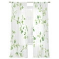 thumbnail image 6 of Sage Green Branches Sheer Curtains for Living Room Bedroom Spring Watercolor Branches Botanical Sheer Curtains 96 Inch Long 2 Panels Set Light Filtering Curtain Window Treatments Drapes, 6 of 6