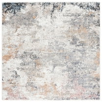 SAFAVIEH Jasmine Alexanndria Abstract Area Rug, Grey/Taupe, 5'3" x 5'3" Square