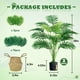 thumbnail image 3 of Palmera artificial Der Rose Areca con cestas tejidas a mano, 3 of 7