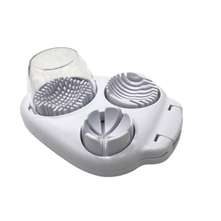 Strawberry Slicer Kitchen Gadget 3-In-1 Multifunctional Manual Cutter for Eggs & Fruit Heavy Duty with Stainless Steel Blades