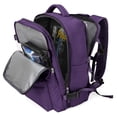 thumbnail image 1 of Mochila de viaje WONHOX Large para mujer impermeable morada, 1 of 7