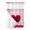 Red, variant on No Hook Cloth Fabric Shower Curtain with Snap in Liner, Valentine's Day Waterproof Shower Curtains Set with See Through Top Window, Blue Heart Love Trees Romance Spring Bath Curtains Shower 36"x72"