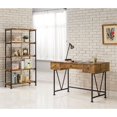 thumbnail image 3 of Pemberly Row 3 Drawer Writing Desk in Antique Nutmeg and Black, 3 of 3