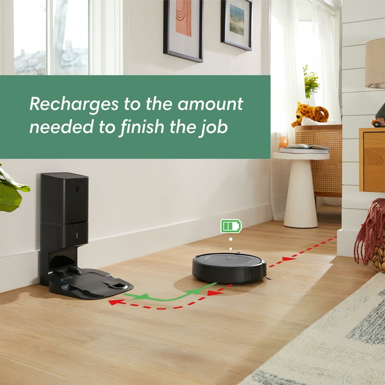 Lao by Dental iRobot® Roomba® i3+ EVO (3550) Self-Emptying Robot Vacuum – Now Clean By  Room With Smart Mapping, Empties Itself For Up To 60 Days, Works With  Google, Ideal For Pet Hair, Carpets​ - Walmart.com