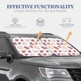2 Piece Car Windshield Sun Shade Funny Garlic Cloves Print Foldable