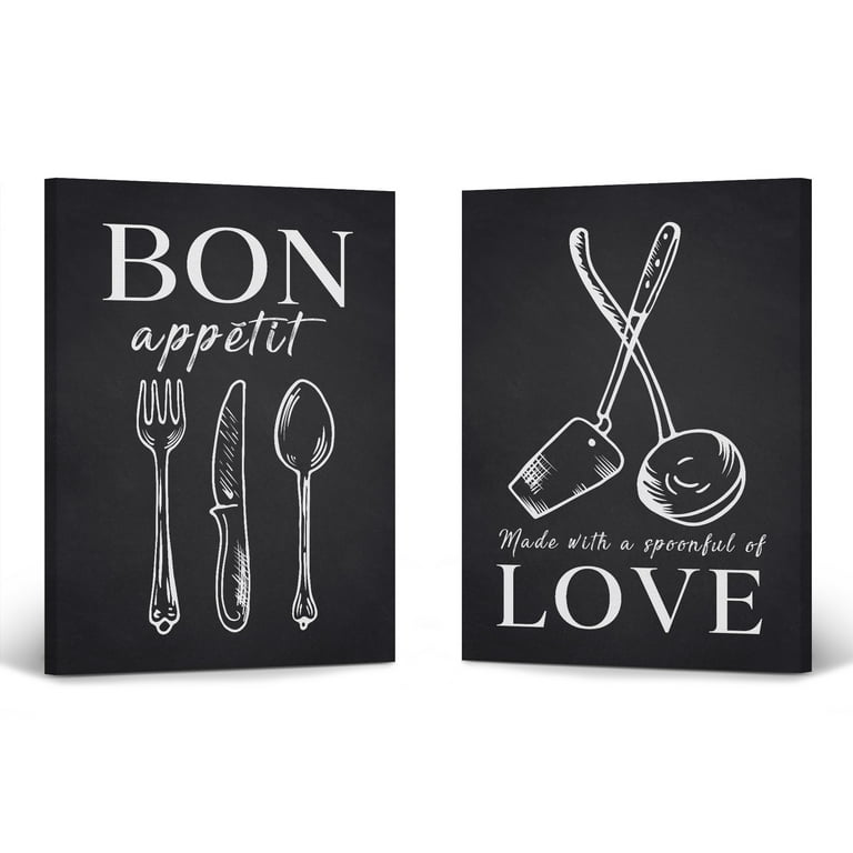 smile-art-design-motivational-kitchen-quotes-vintage-decor-2-piece-kitchen-canvas-wall-art-print-set-restaurant-cafe-dining-room-farmhouse-decor-modern-housewarming-gift-ready-to-hang-12x8-x2-walmart-com