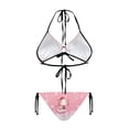 thumbnail image 2 of Uourmeti Christmas Cartoon Axolotl Halter Triangle Bikini Set - Cute Holiday Two Piece Swimsuit for Beach & Pool Vacations, 2 of 9