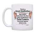 thumbnail image 2 of ThisWear Godfather Gifts from Godchild You're A Great Godfather Believe Me Mug Coffee Mug, 2 of 4
