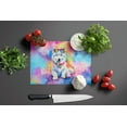 thumbnail image 3 of Samoyed Hippie Dawg Glass Cutting Board Large 12 in x 15 in, 3 of 5