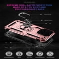 thumbnail image 4 of Decase For iPhone 14 Pro Max,Slim Armor Magnetic Shockproof Rotating Ring Holder Hard Case Cover,Rosegold, 4 of 8