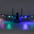 thumbnail image 3 of RC Airplane - 17.3"x12.6" Foam Remote Control Plane, 2.4GHz Remote Control, Night Lights, Twin-Engines, Suitable for Outdoor Indoor Training, 3 of 5