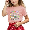 thumbnail image 1 of Xuewenshw Children's Casual Letter Pattern Print Multicolor Round Neck Short Sleeves Rjd2 Shirt, 1 of 4