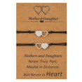 thumbnail image 5 of Dww-2 Pcs Bracelets de Promesse Rose Bracelets pour Femmes Filles Bracelet Fait Main Réglable, 5 of 5