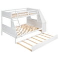thumbnail image 5 of Newboti Furniture Twin over Full Bunk Bed with Trundle and Built-in Desk, Three Storage Drawers and Shelf, White NO.43789, 5 of 15