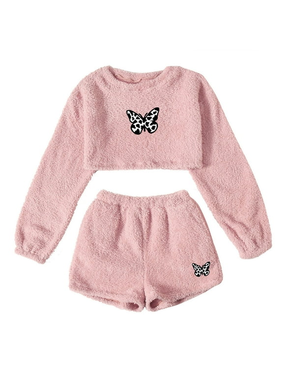 Girls Fuzzy Pajamas