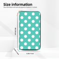 thumbnail image 2 of Teal Turquoise And White Polka Dot Wallet Women, Leather Bifold Multi Card Wallet, Women's Wallets, Long Purse, 2 of 7