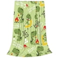 thumbnail image 2 of Sikiie Cute Dinosaurs Cartoon Ultra-Soft Micro flannel Blanket Luxury All Seasons Warm Blanket for Bedding Sofa and Travel (4 sizes)-60"x50", 2 of 7