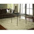 thumbnail image 1 of Cosco Dorel Industries Square Vinyl Top Folding Dining or Card Table, 34-Inch, Black, 1 of 8