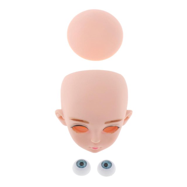 Cabezal de placa posterior de placa frontal de muñeca BJD Doll 1/3 Ball Jointed Girl Dolls Cara Ojos Vestido Estilo de maquillaje1 Magideal Cabezal de placa posterior de placa frontal de muñeca