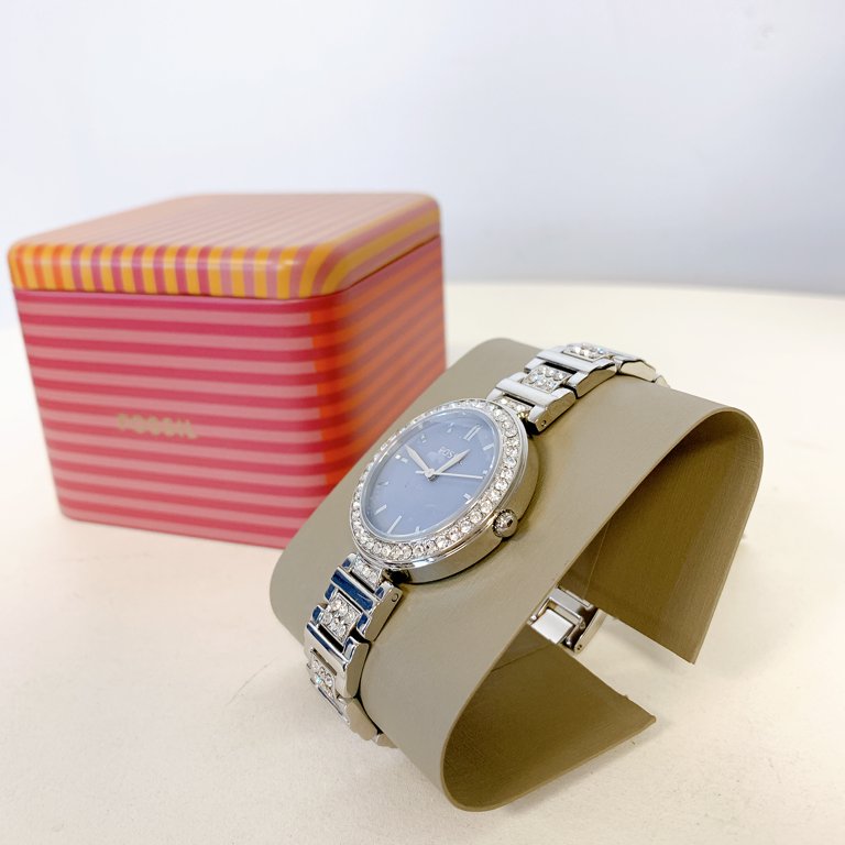FOSSIL 腕時計 KARLI BQ3865 Fossil BQ3865 Karli Three-Hand Stainless Steel Watch