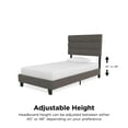thumbnail image 4 of Bed Frame Paloma Upholstered Bed with USB, 4 of 8