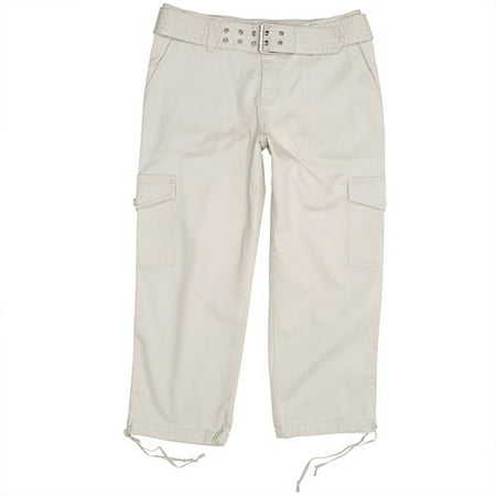 Women's Belted Cargo Capri