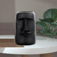 thumbnail image 5 of Easter Island Statue Ahu Ancient Monolith Decoration Accents Moai Head Sculpture for Bedroom Living room and home Office Desktop Ornaments - Black H, 5 of 8