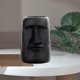 thumbnail image 5 of Estatua de resina Sunnimix estilo retro cabeza de Moai decoración de escritorio Negro, 5 of 8