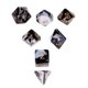 thumbnail image 1 of Paquete de 5-10 dados poliédricos de 7 piezas para juguetes de juego de troqueles negro 5 piezas, 1 of 8