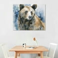 thumbnail image 2 of COMIO  Black Bear On Blue Gallery Wrapped Canvas Wall Art, 2 of 4