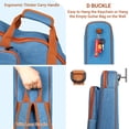 thumbnail image 4 of CAHAYA Denim Acoustic Guitar Bag 5 Storage Pockets Deluxe Full Size 8mm Padding Backpack Denim Fabric Breathable Wearabl, 4 of 6