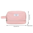 thumbnail image 2 of Pencil Case Large Capacity Multifunctional Organizer Compact Slim Portable Stationery Storage Bag for Pens Pencils Makeup Brushes Travel Toiletries Small Items, 2 of 3