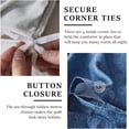 thumbnail image 5 of Simple&Opulence 100% Cotton Buffalo Check Plaid Printed Duvet Cover Set, 3 Piece Bedding Set Including 1 Comforter Cover and 2 Pillow Shams, Soft and Comfortable (Queen,Dark Blue), 5 of 5