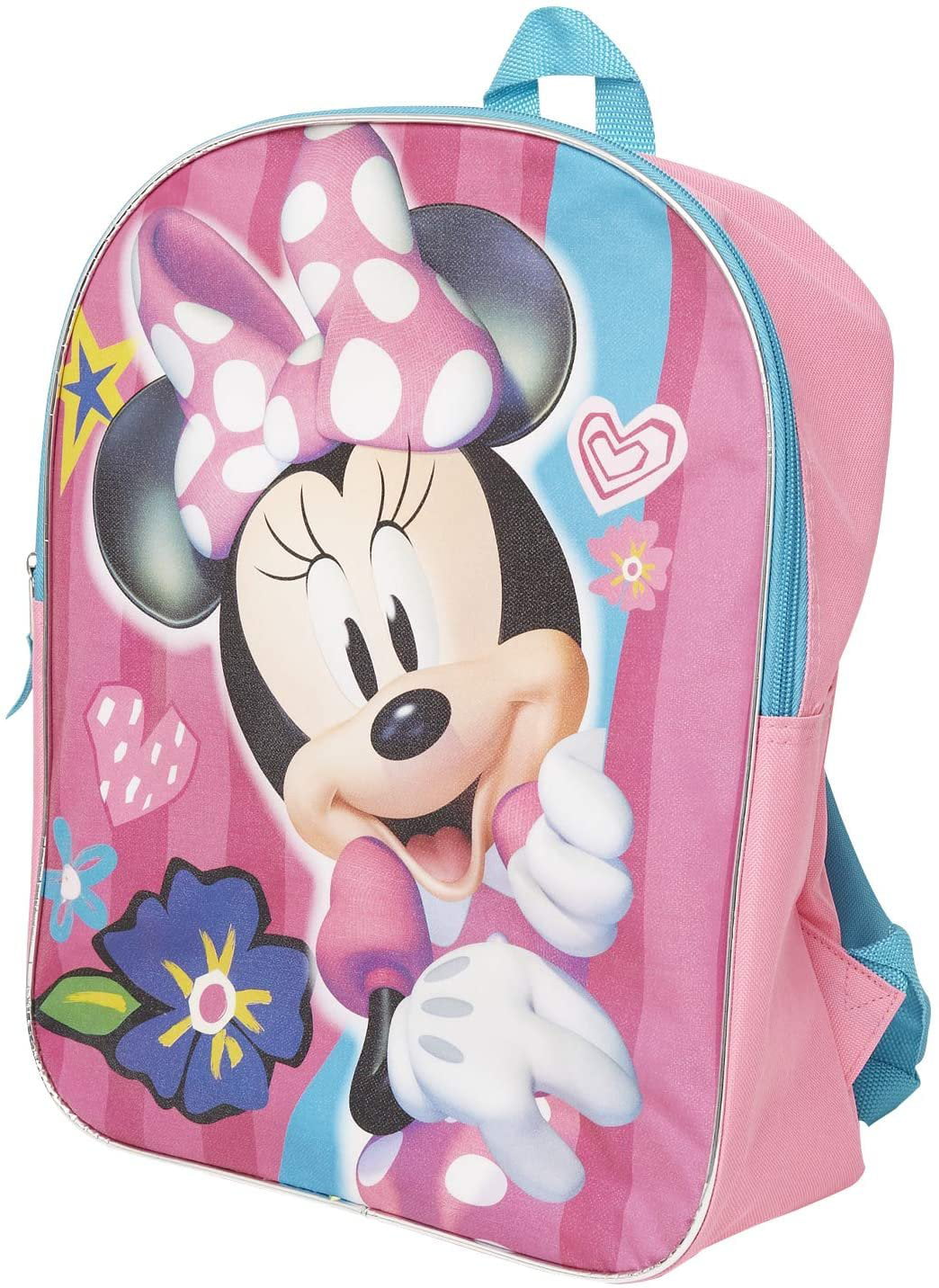 RED GIRLS MINNIE MOUSE BACKPACK 14" MEDIUM 3 D BOW CHRISTMAS GIFT B-DAY DISNEY 