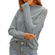 thumbnail image 1 of Sudadera de manga larga para mujer, jerséis casuales cálidos MABOTO Sudadera de mujer, 1 of 7