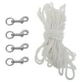 thumbnail image 1 of 1 Set Flag Rope Clips Flag Pole Accessories Sailing Rope Flag Cord Craft Rope Flag Pole For Rv Flag Pole Bracket Flag Rope And Clips Kit, 1 of 9